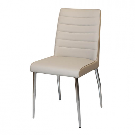 Стул Арно Металл сиденье Экокожа 460x580x885 кремовый 1