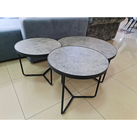 Журнальный столик Demeter Серый / Черный DEMETERSZC 4