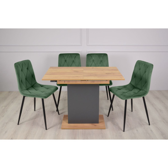 STOUN A/D стіл антрацит/дуб крафт золотий 5