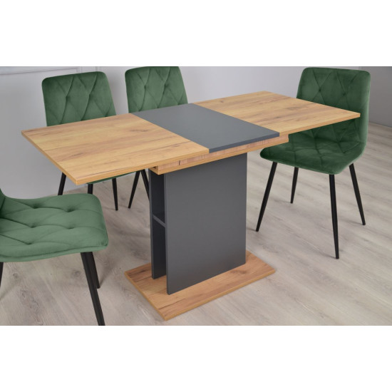 STOUN A/D стіл антрацит/дуб крафт золотий 6