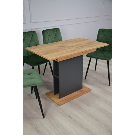 STOUN A/D стіл антрацит/дуб крафт золотий 7