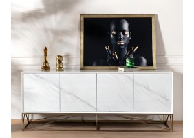 Буфет Феникс белый глянец 210x50x82 см.