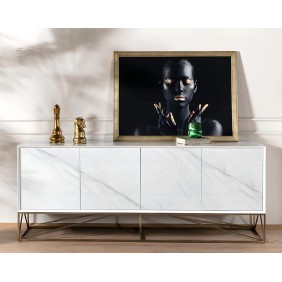 Буфет Феникс белый глянец 210x50x82 см.