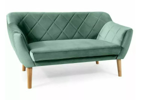 Диван KARO 2 VELVET зеленая/бук BL.78 KARO2V78BU