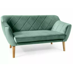 Диван софа KARO 2 VELVET зелена/бук BL.78 KARO2V78BU