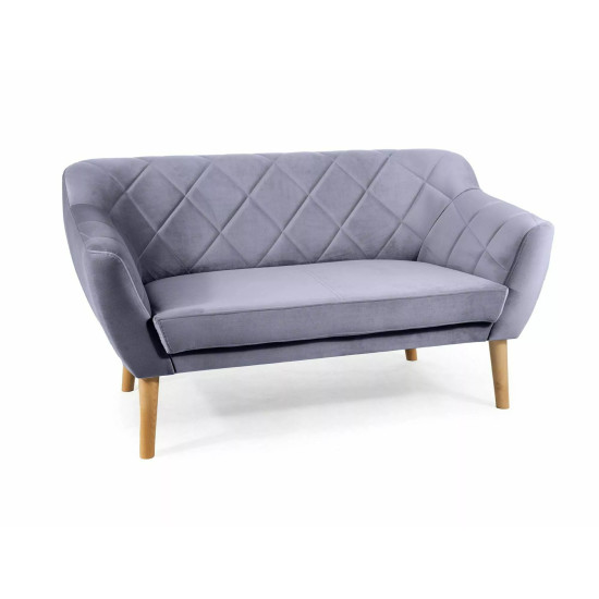 Диван KARO 2 VELVET серо/бук BL.14 KARO2V14BU 1