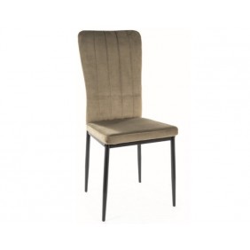 Cтул кухонный VIGO VELVET черный каркас/оливковый BL.77 VIGOVCOL