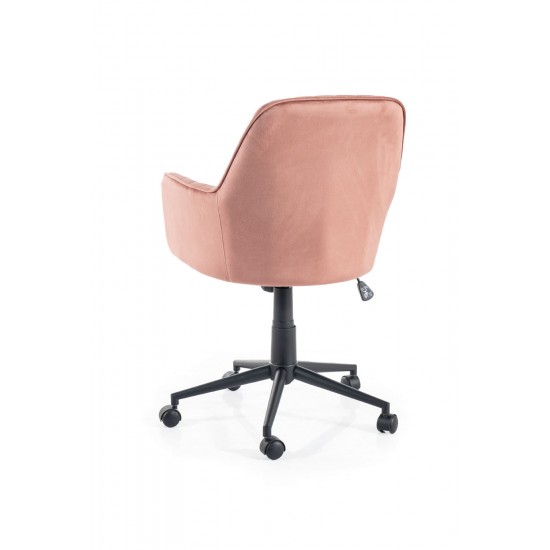 Кресло офисное поворотное Q-886 VELVET античная роза BL.52 OBRQ886VRA 2