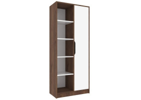 Шафа з відкритими полицями NORD A/R Дуб Експресив Бронзовий/Білий Діамант