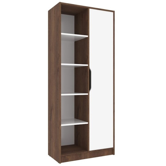 Шафа з відкритими полицями NORD A/R Дуб Експресив Бронзовий/Білий Діамант 1