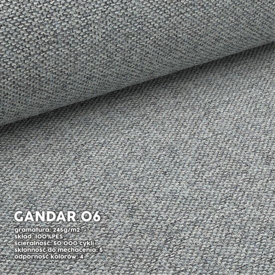 Стул H733 алюминиевый каркас/серый GANDAR 06 3