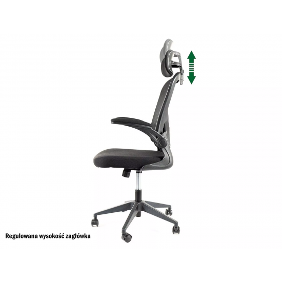 Комп'ютерне крісло поворотне Q-060 Чорний OBRQ060C 2