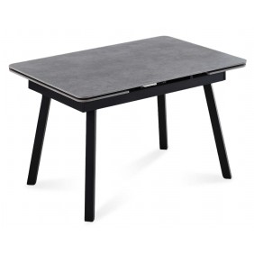 Стол обеденный раскладной MADRID CERAMIC 120(180)*85 grigio latte matt / черный каркас