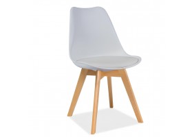 Кресло KRIS Бук / Белый KRISBUBS