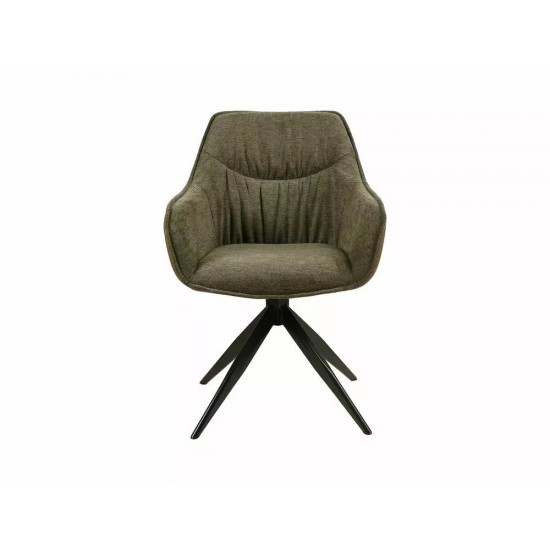 Стілець SEMPRE BREGO / BUFFALO Чорний каркас / Оливковий 77 / Оливковий 10 SEMPREBRCOL 2