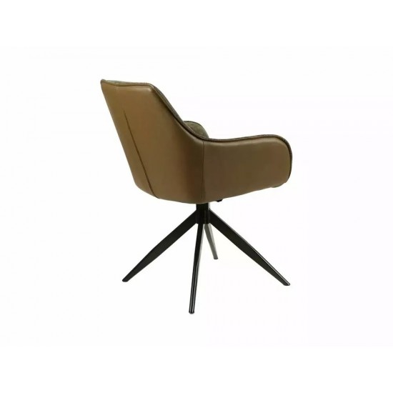 Стілець SEMPRE BREGO / BUFFALO Чорний каркас / Оливковий 77 / Оливковий 10 SEMPREBRCOL 3