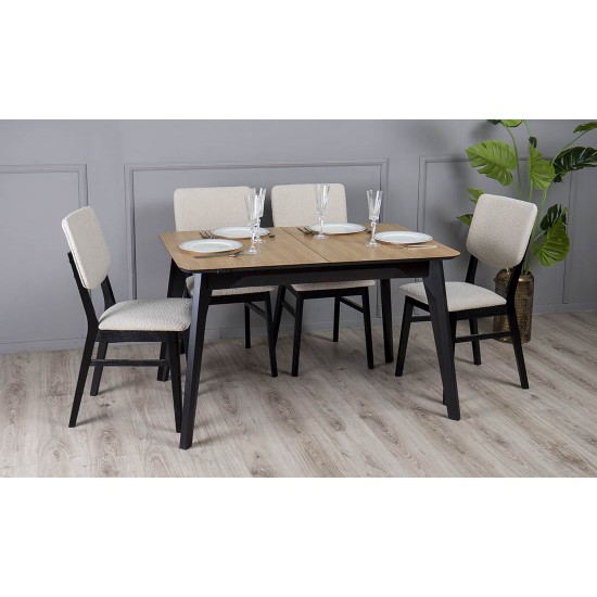 Стул Комбо венге Дерево 550x440x880 сиденье Ткань бежевый 7