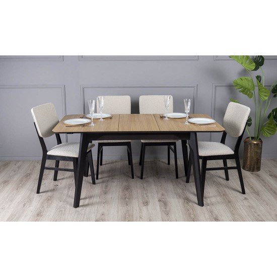 Стул Комбо венге Дерево 550x440x880 сиденье Ткань бежевый 6