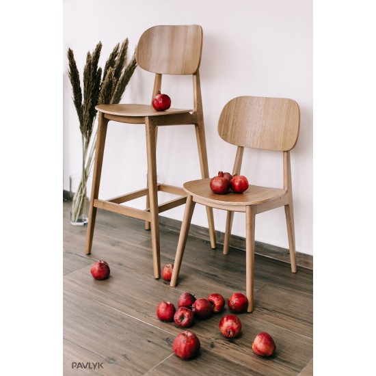 Барное кресло LULA Bar Натуральный каркас 7