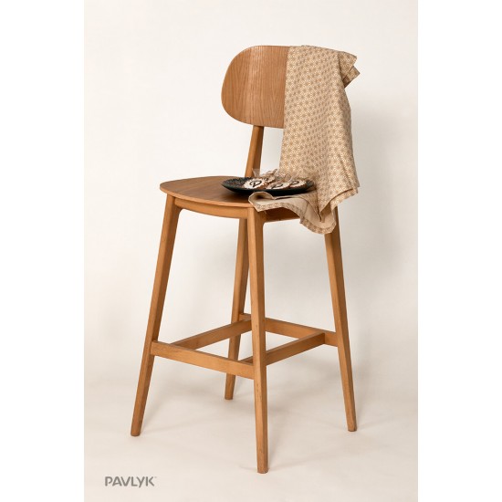 Барное кресло LULA Bar Натуральный каркас 3