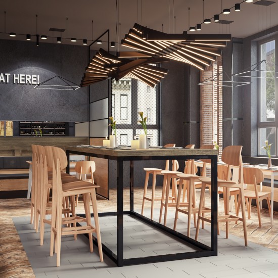 Барное кресло LULA Bar Натуральный каркас 11