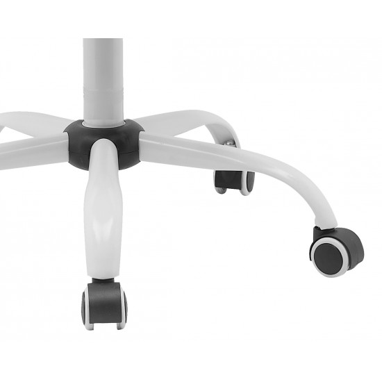 Крісло комп'ютерне поворотне CANDY сіре/білий каркас 11