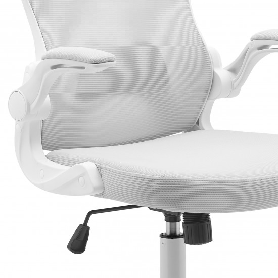 Крісло комп'ютерне поворотне CANDY сіре/білий каркас 10