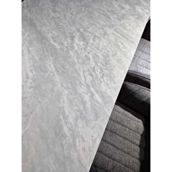 Стіл NORMAN CERAMIC 140*90 Muie White глянець / Чорний каркас 7