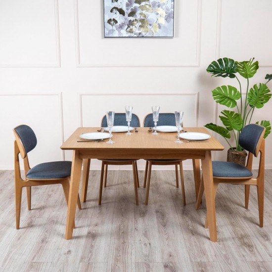 Стол Милан обеденный Раскладной 110(140)х70 натуральный 8