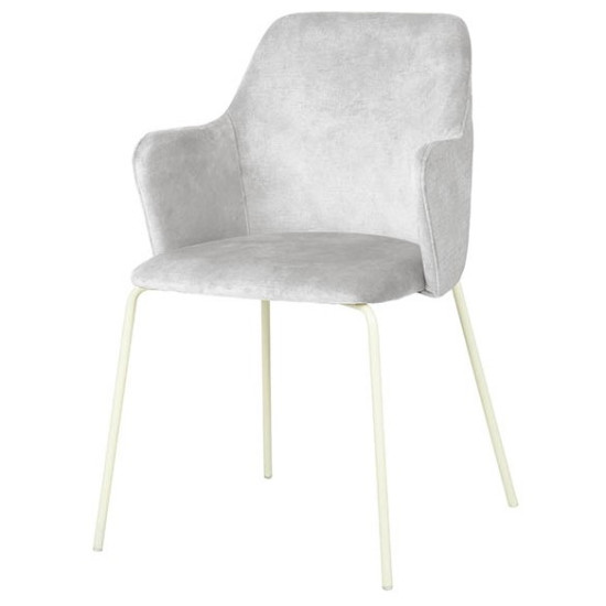 Стул Белла Металл сиденье Ткань 580x530x850 кремовый 1