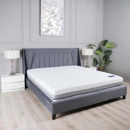 Ліжко 1,8 Містері, з тканини, Сірий 3