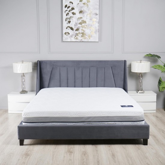 Ліжко 1,8 Містері, з тканини, Сірий 2