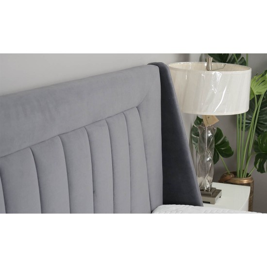 Ліжко 1,8 Містері, з тканини, Сірий 5