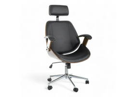 Компьютерное кресло KANSAS Черный Экокожа OBRKANSASCOR