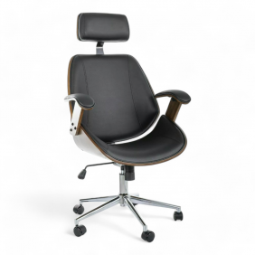 Компьютерное кресло KANSAS Черный Экокожа OBRKANSASCOR