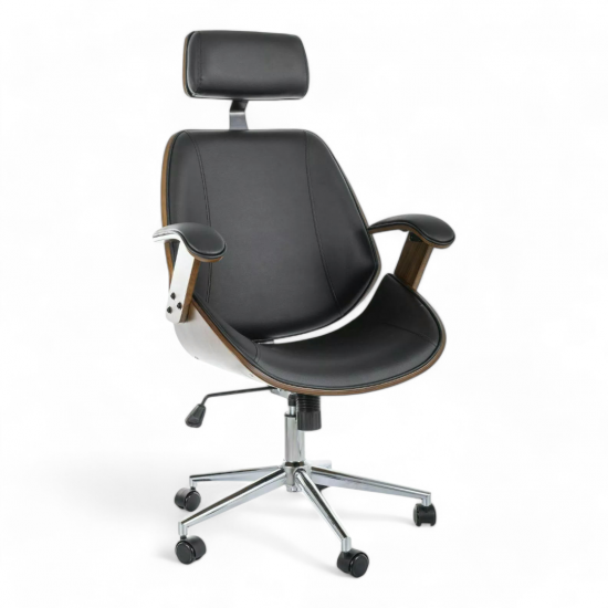 Компьютерное кресло KANSAS Черный Экокожа OBRKANSASCOR 1