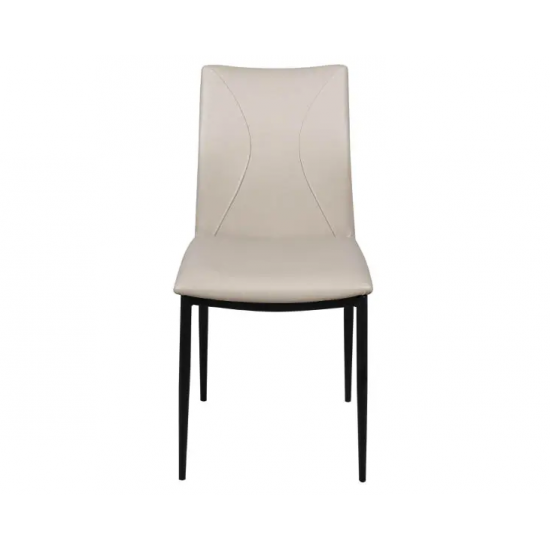 Стул Слим металл сиденье экокожа 44x57x86,5 см Бежевый 2