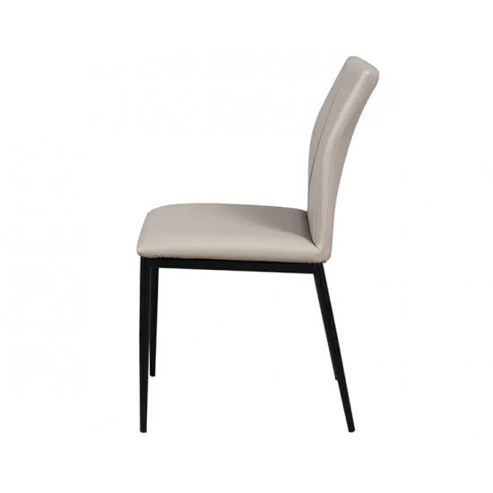 Стул Слим металл сиденье экокожа 44x57x86,5 см Бежевый 3