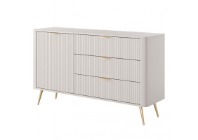 Комод Ланте/Lante 1-дверный с 3 ящиками 1D3S/138 Бежевый Ш138xВ81 см.