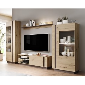Стенка Арко / Arco Дуб артизан/графит Ш270xВ194 см.