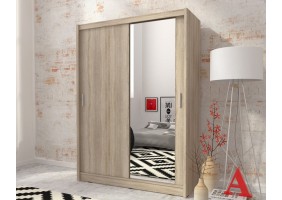 Шафа-купе Мая / Maja 150 2-дверна з дзеркалом Дуб сонома 150х62х200 см.