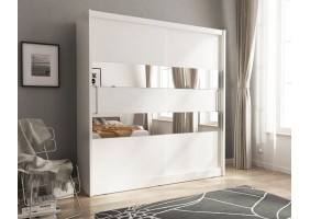 Шафа-купе Мая II / Maja II 200 2-дверна з дзеркалом Білий 200х62х214 см.