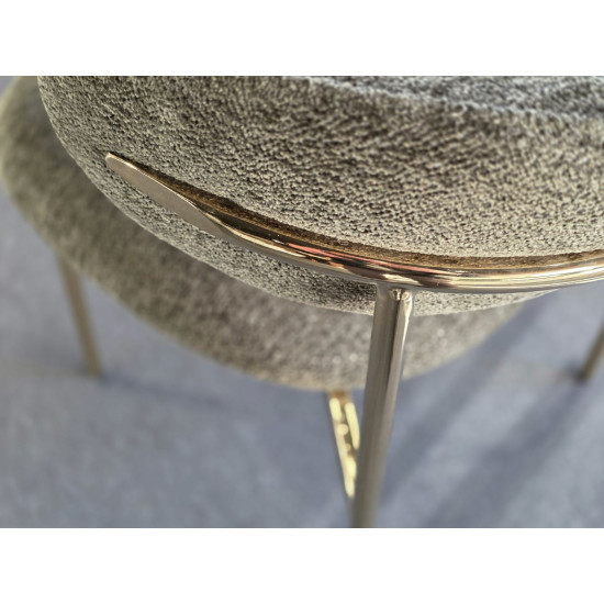 Стілець кухонний ELTON RAVEN золотий каркас / оливковий 78 ELTONRZLOL 4