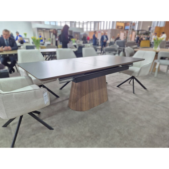 Стол обеденный раскладной MONACO 160(200)*90 черный / орех MONACOCOR160 12