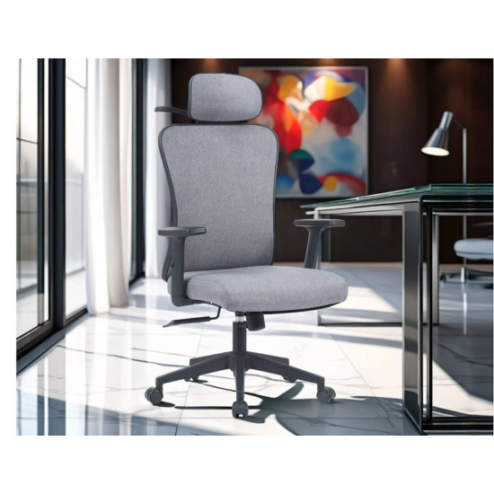 Компьютерное кресло Q-080M серая ткань OBRQ080MSZ 5