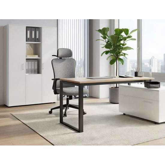 Компьютерное кресло Q-080M серая ткань OBRQ080MSZ 4