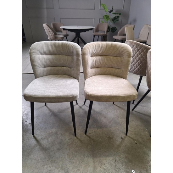 Стул КЛИФ металл сиденье ткань 50x57x82 см Серый 2