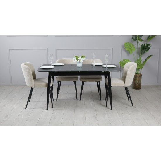 Стул КЛИФ металл сиденье ткань 50x57x82 см Серый 5