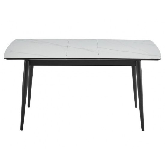 Стіл Лейк обідній розкладний 1200/1500х800х750 білий глянець 6