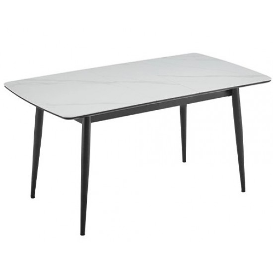 Стіл Лейк обідній розкладний 1200/1500х800х750 білий глянець 5